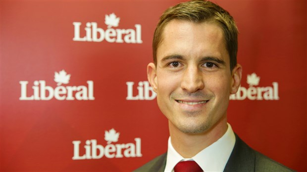 Adam Veilleux, candidat au Parti libéral du Canada en Beauce