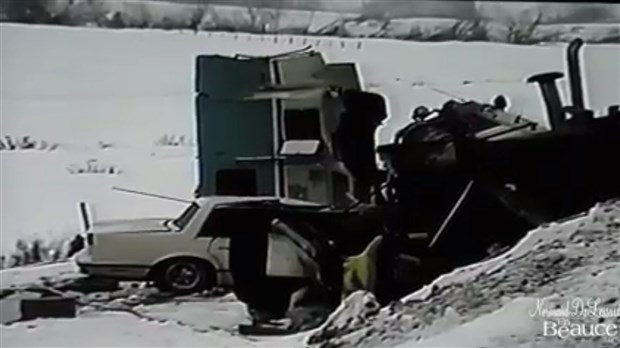 Normand DeLessard présente un accident à Vallée-Jonction en 1989