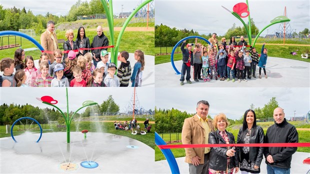 Saint-Benoît-Labre inaugure ses nouveaux jeux d'eau pour les enfants au parc Amikijou
