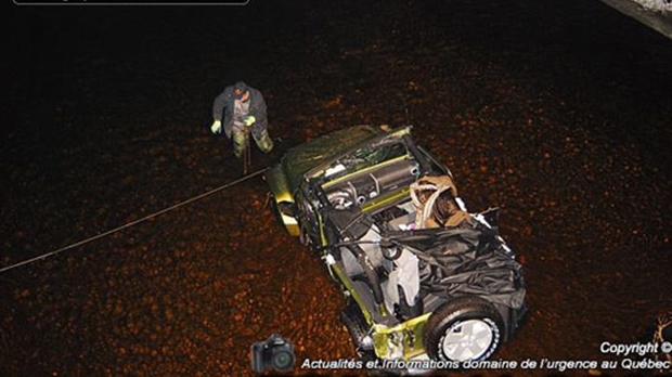 Une automobiliste atterrit dans la rivière Calway