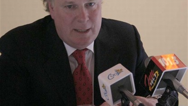 Jean Charest en visite en 2008 à Saint-Georges