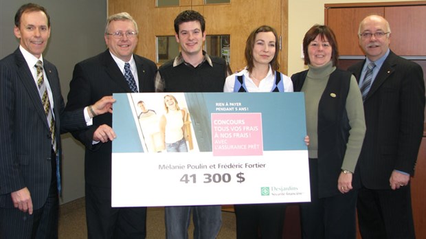 Un jeune couple de Saint-Georges gagnant provincial Desjardins