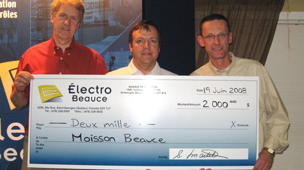 Électro Beauce  et ses partenaires récoltent 6000 $ à son tournoi de golf