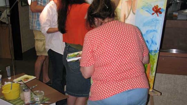 Une peinture collective