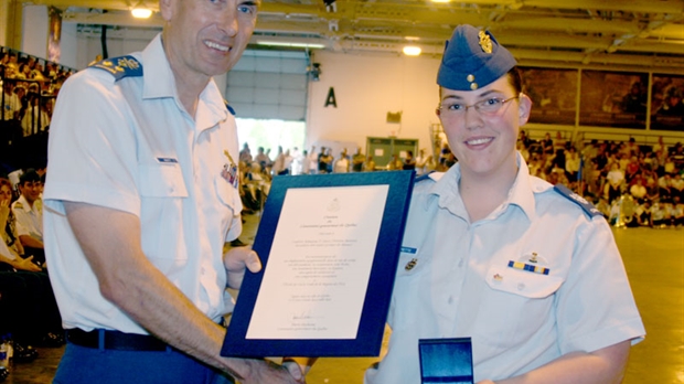Une cadette de la région reçoit la plus haute récompense