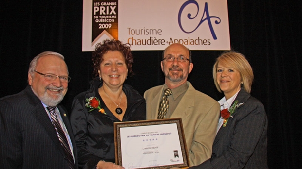 Trois lauréats beaucerons aux Grands Prix du tourisme Desjardins de la Chaudière-Appalaches