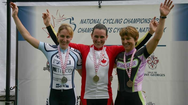 Championnats canadiens cyclisme sur route : Une nouvelle championne sur le podium à Saint-Georges