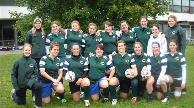 Une occasion rarissime de voir l’équipe féminine de rugby du Cégep à l’oeuvre