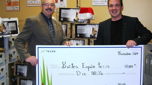 Telus s'associe à Moisson Beauce pour apporter de l’espoir à Noël