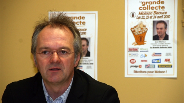 Jean Maheux est le porte-parole de la Grande collecte Moisson Beauce