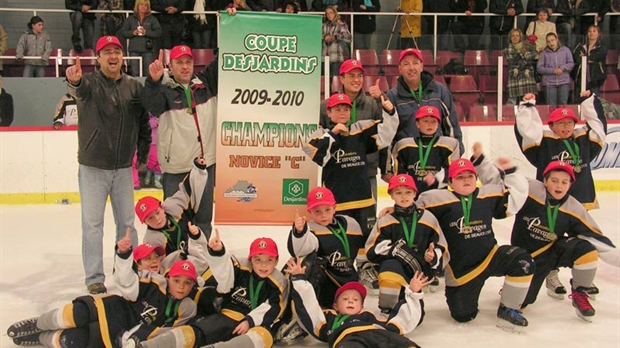 L’équipe novice C de Beauce-Centre remporte une finale beauceronne à Saint-Rédempteur