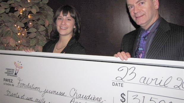 La Fondation jeunesse Chaudière-Appalaches récolte 31 500 $ au bénéfice des jeunes en difficulté