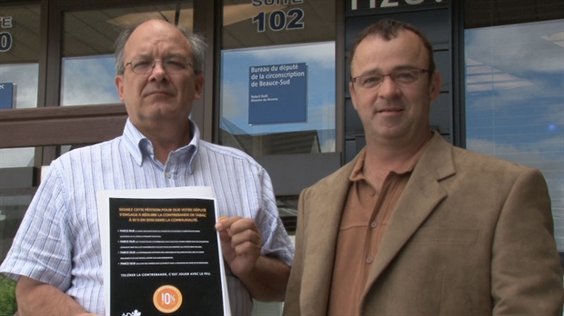 Une pétition pour lutter contre la contrebande de tabac dans Beauce-Sud et au Québec
