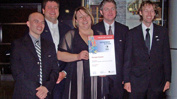 Groupe Canam reçoit un prix Coup de cœur au Gala des Octas 2010