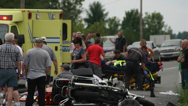 Un motocycliste perd la vie à Saint-Gédéon à cause d'un mouchoir