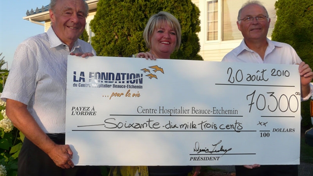 Des dons de 75 000 $ au tournoi de golf de la Fondation du Centre hospitalier Beauce-Etchemin