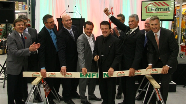 Unimat inaugure son centre de rénovation à Sainte-Marie