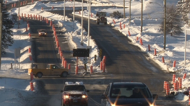 Les travaux sur l'autoroute 73 et la route 204 à Saint-Georges reprendront au printemps