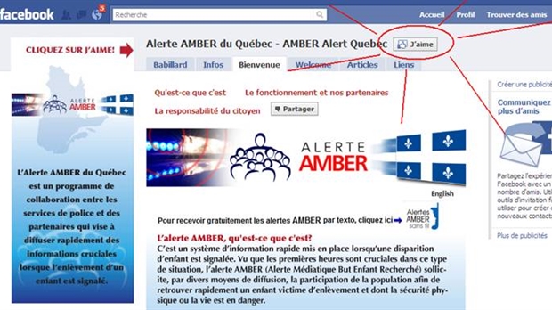 Plus de 31 700 Québécois ont adhéré à l’Alerte Amber