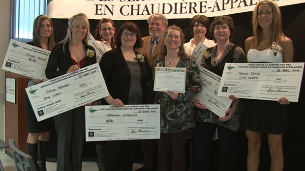 La Fondation des services  universitaires en Chaudière-Appalaches honore huit étudiantes