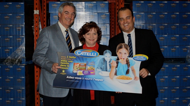8700 portions de pâtes Catelli seront redistribuées en Chaudière-Appalaches