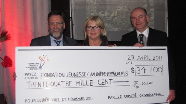 La Fondation jeunesse Chaudière-Appalaches amasse 34 100 $ au bénéfice des jeunes en difficulté