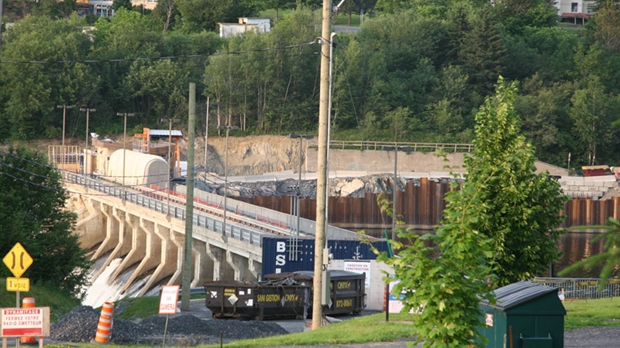 Les travaux progressent bien au barrage Sartigan