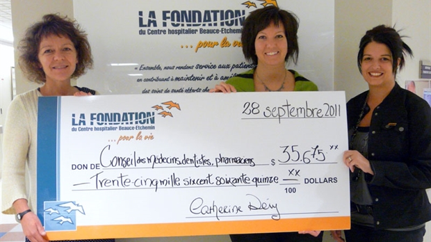 La Fondation du CHBE reçoit un don de 35 675 $ du CMDP