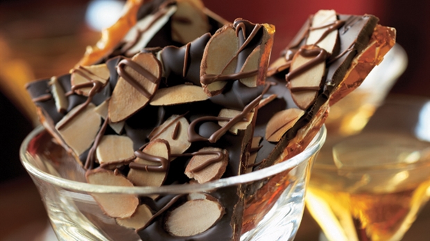 Copeaux de caramel aux amandes