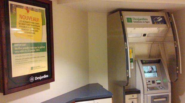 Desjardins retirera son guichet de l'hôpital le 23 janvier