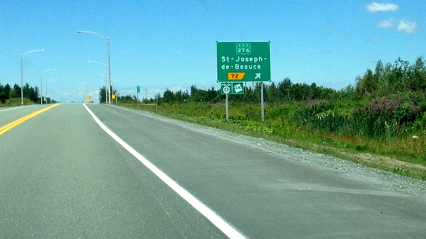 Autoroute 73: Début de la construction du viaduc au-dessus de la route 276