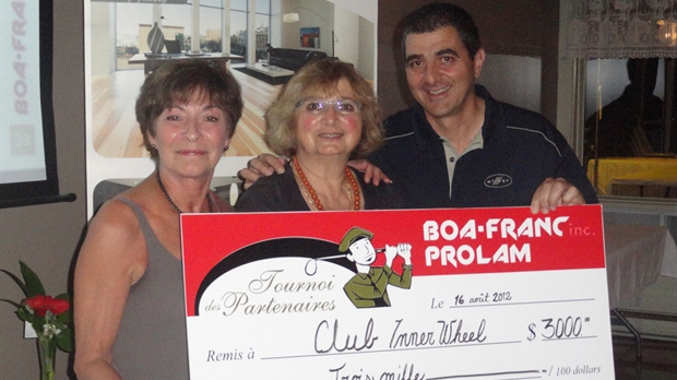 Boa-Franc verse un don de 3000 $ au Club Inner Wheel de Saint-Georges