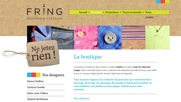 La Boutique Fring et Créations annonce sa fermeture
