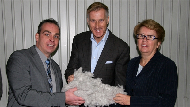 Les gouvernements appuient la revalorisation des fibres à Saint-Éphrem