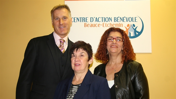 Le Centre d'action bénévole Beauce-Etchemin souligne les bienfaits d'une contribution du fédéral