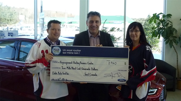 Une belle somme pour le Regroupement hockey Beauce-Centre