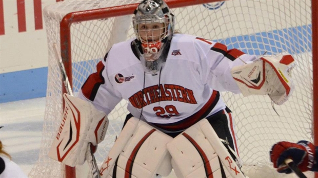 Tournoi Beanpot : Chloé Desjardins a eu le meilleur sur l'équipe de Marie-Philip Poulin