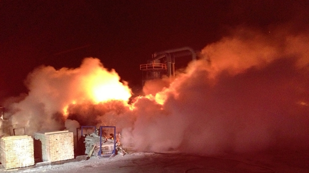 Un important feu chez Carrier et Bégin