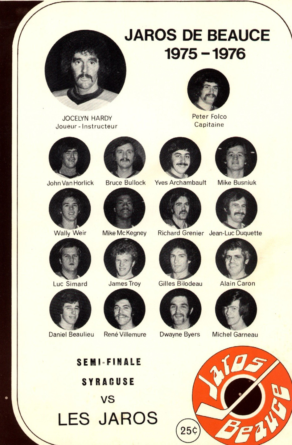 Jaros de la Beauce 1975-1976