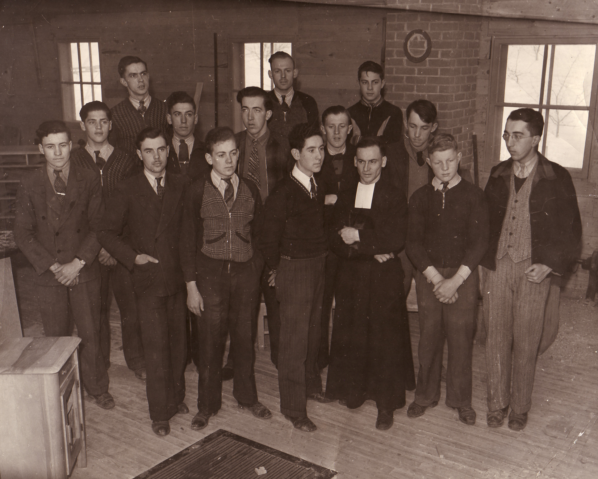 Élèves du Collège de Beauceville en 1940