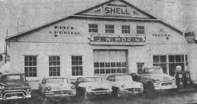Garage Morin en 1955