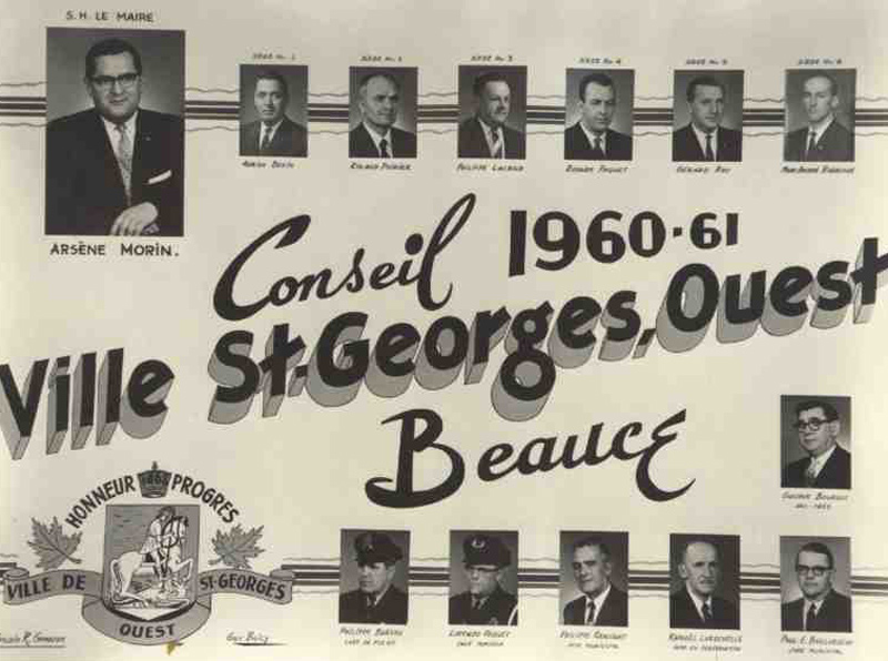 Conseil de Ville St-Georges Ouest en 1960-1961