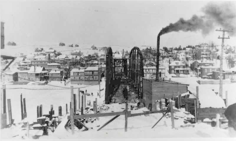 Construction du pont en 1929