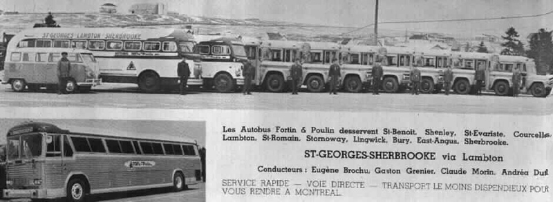 Les autobus Fortin et Poulin en 1965
