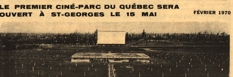 Ouverture du Ciné-Parc en 1970