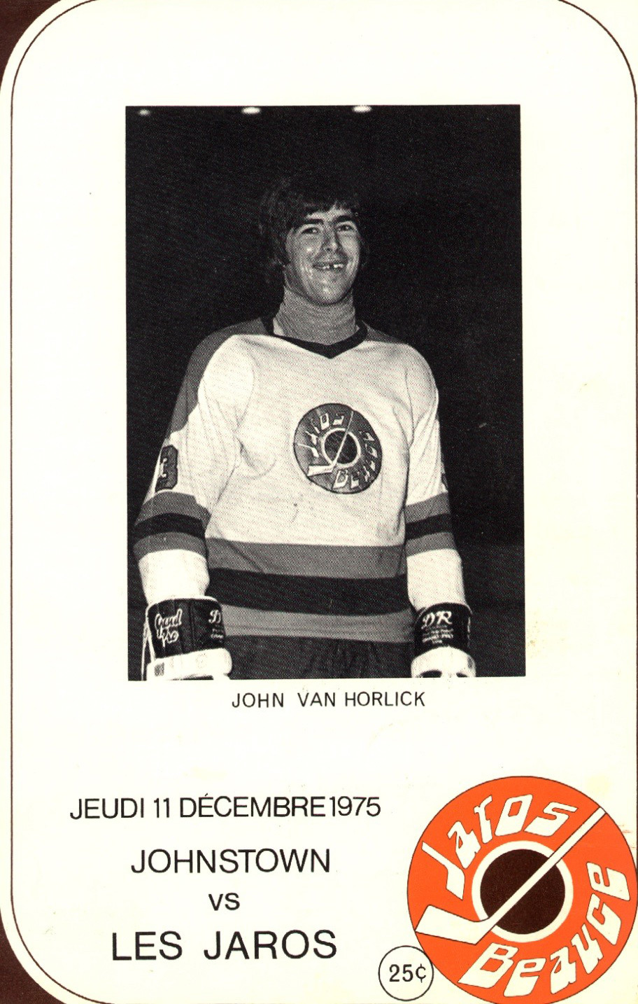 John Van Horlick en 1975