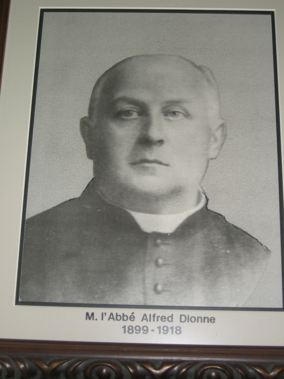 L'Abbé Henri Alfred Dionne, 7e Curé de St Georges.