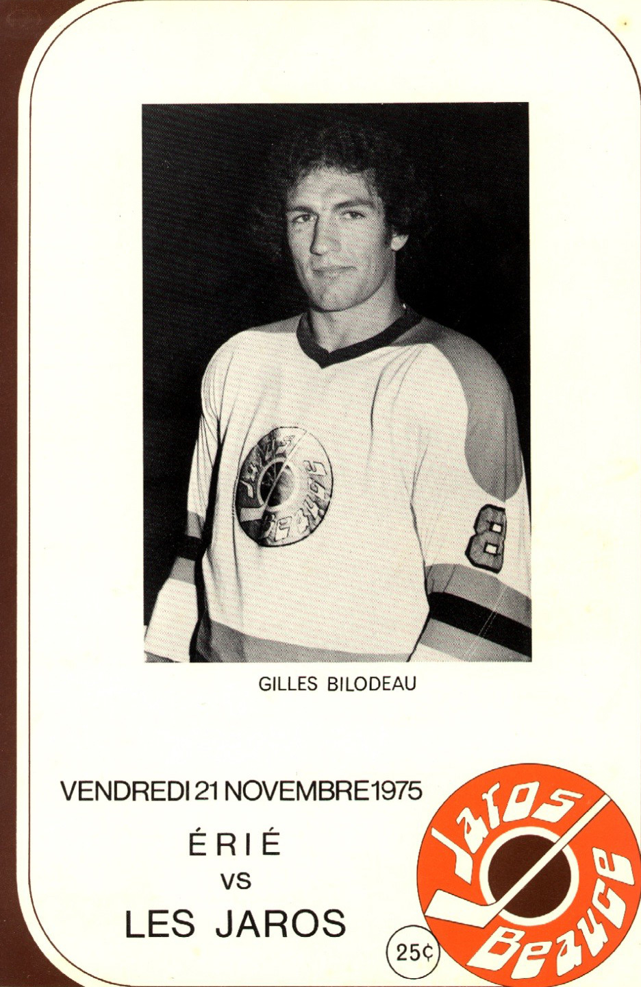 Gilles Bilodeau en 1975