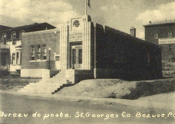 Bureau de poste de St-Georges sur la 1e avenue en 1955