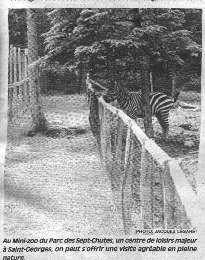 Mini-Zoo du parc des 7 chutes de St-Georges ouest